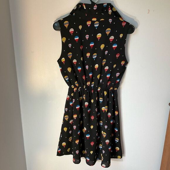 Colorful Hot Air Balloon Print Mini Dress - Picture 7 of 10